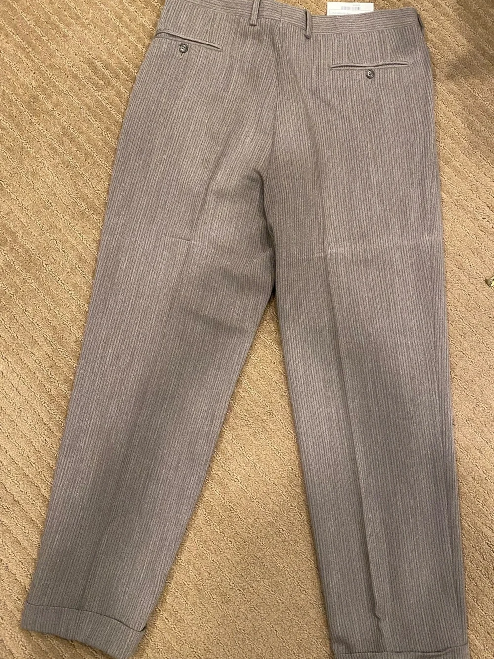 Gianfranco Ferre Men’s Wool Pleated Trousers in Beige Christian Dior